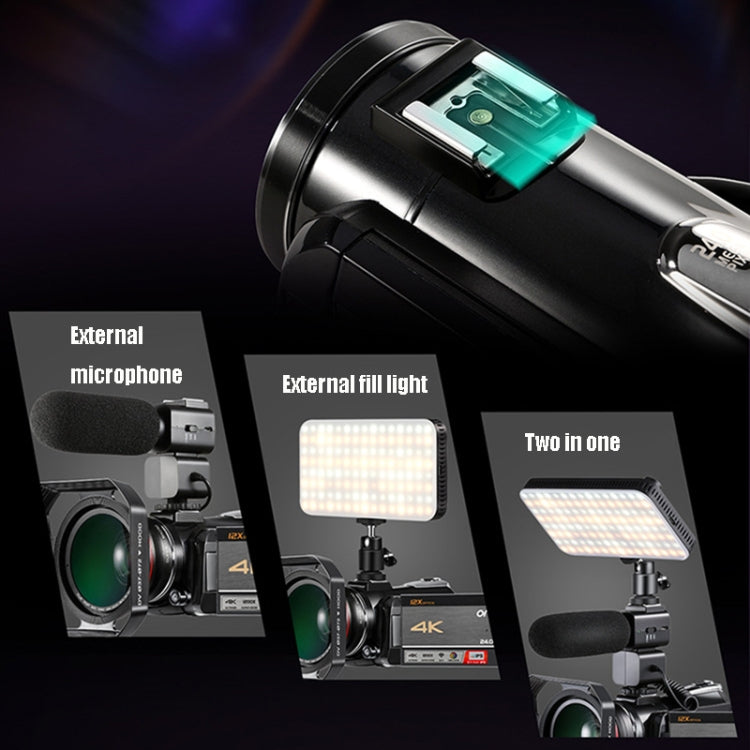 ORDRO AC5 4K HD Night Vision WiFi 12X Optical Zoom Digital Video DV Camera Camcorder, Standard, Standard + Microphone, Standard + Microphone + Handheld Stand, Standard+ Microphone + Fill Light ORDRO AC5 4K HD Night Vision WiFi 12X Optical Zoom Digital Video DV Camera Camcorder, Standard, Standard + Microphone, Standard + Microphone + Handheld Stand, Standard+ Microphone + Fill Light